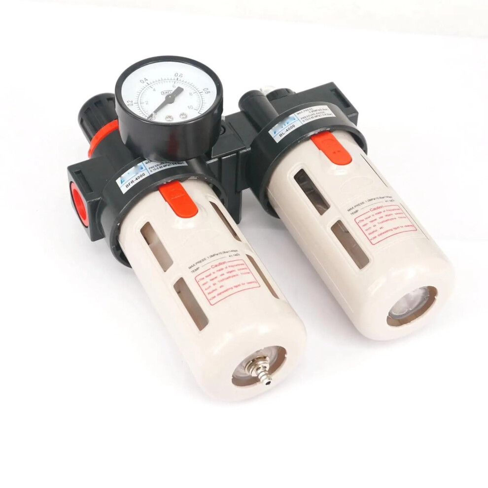 Bfc4000 1/2' Air Filter Regulator Lubricator Combination, Frl Two Union Treatment, Bfr4000 Bl4000 9365049842143