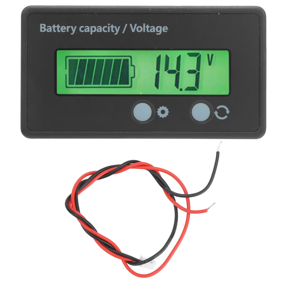 Voltage Meter Battery Capacity Indicator Lcd Display Digital Voltmeter Tester With Alarm Design Universal Battery Monitor Waterproof Monitor Gauge 9448196701300