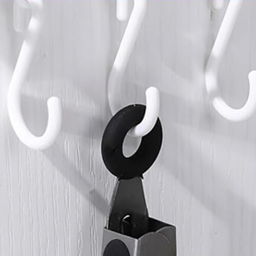Hook and Glider Pack 12Pair Curtain Rail Hooks Shower Hooks SShaped Drapery Hooks With Quiet Roller For Ceiling Track 1
