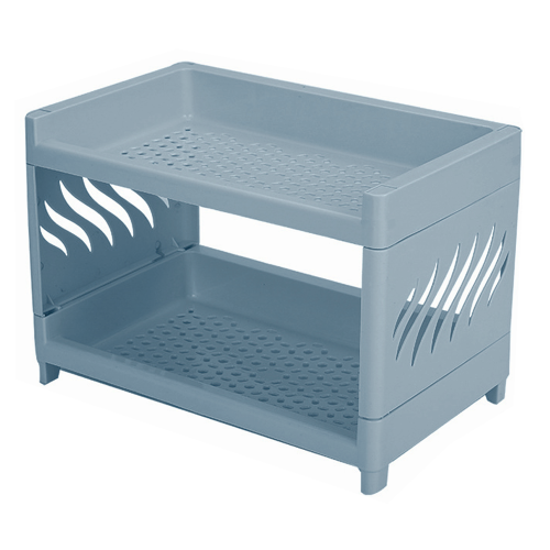 Chic Bathroom Shelf Organizer, Foldable Desktop Storage Rack With High-Quality Thick PP Material For Efficient Space Management, Keeping Your Cosmetic