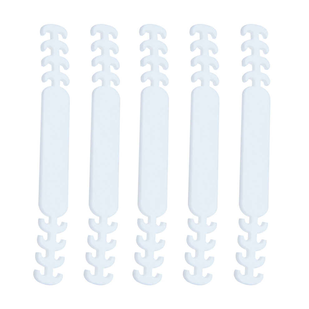 Ear Savers For Masks, Comfortable Universal Size Mask Holder, Enhanced Flexibility & Adjustment Slots For Cloth & Disposable Masks (Pack Of 5) 9074015035853