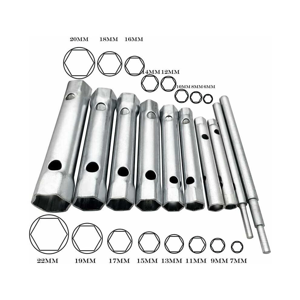 Robust Spark Plug Wrench Set For Engine Maintenance Excellence, Dual-Ended Wrench Socket For Versatile Plumbers Tasks, 10Pcs 9128293342292