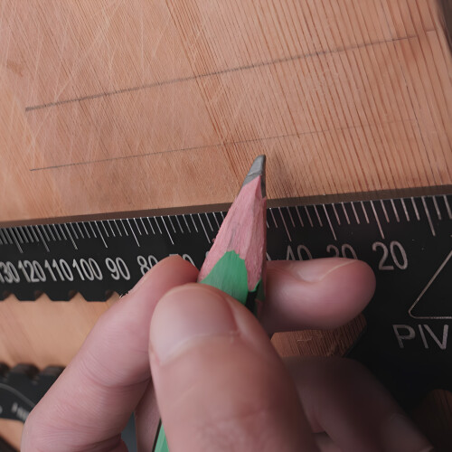 Layout Tool for Carpentry Work, Multi-function Aluminum Alloy Triangle Ruler with Protractor and Double Scale, Wear-resistant Angle Marker for 2