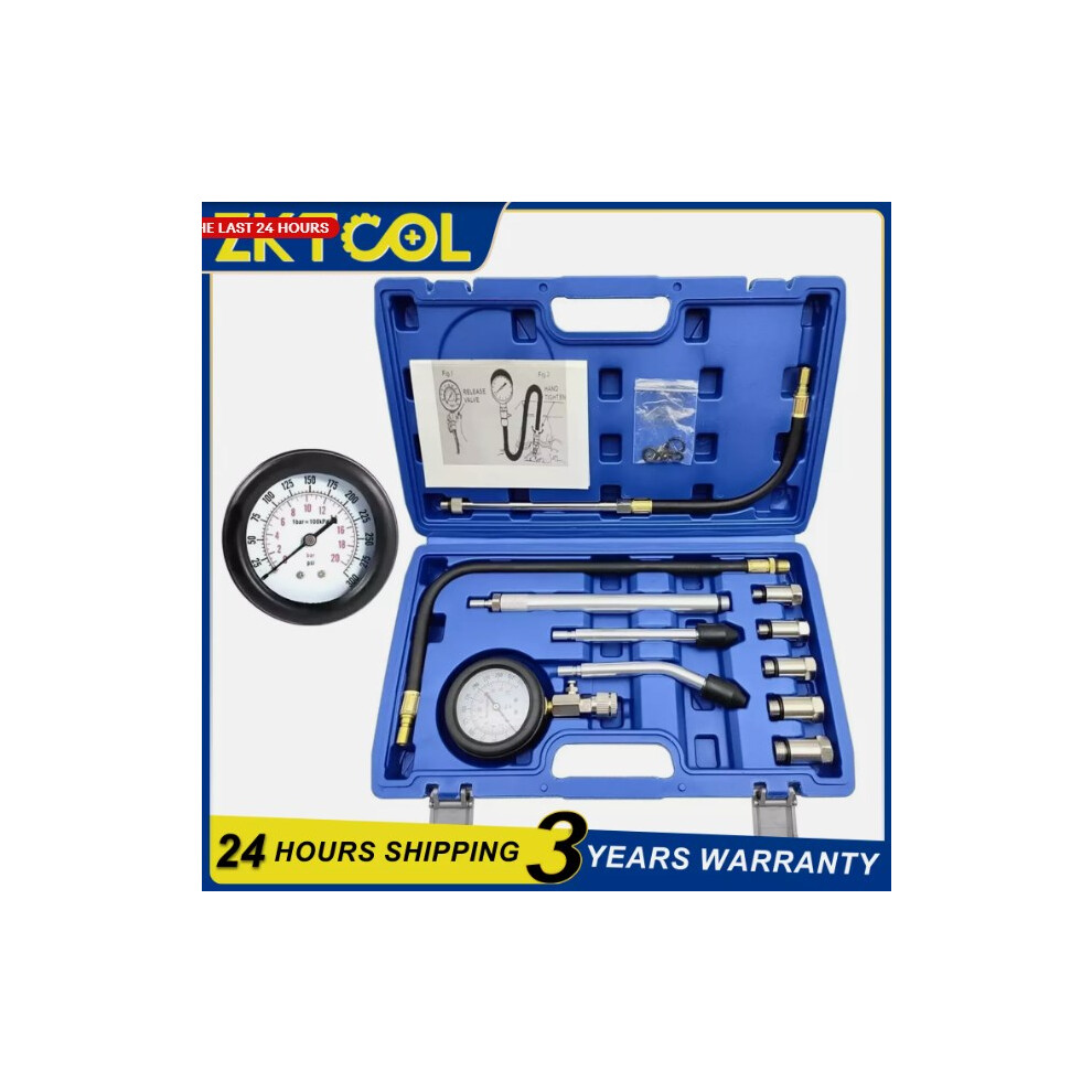 Professional Petrol Engine Tool, Cylinder Pressure Gauge, Compression Tester Kit For Accurate Data Reading, Suitable For Petrol Engines Compatibility 9448196459881