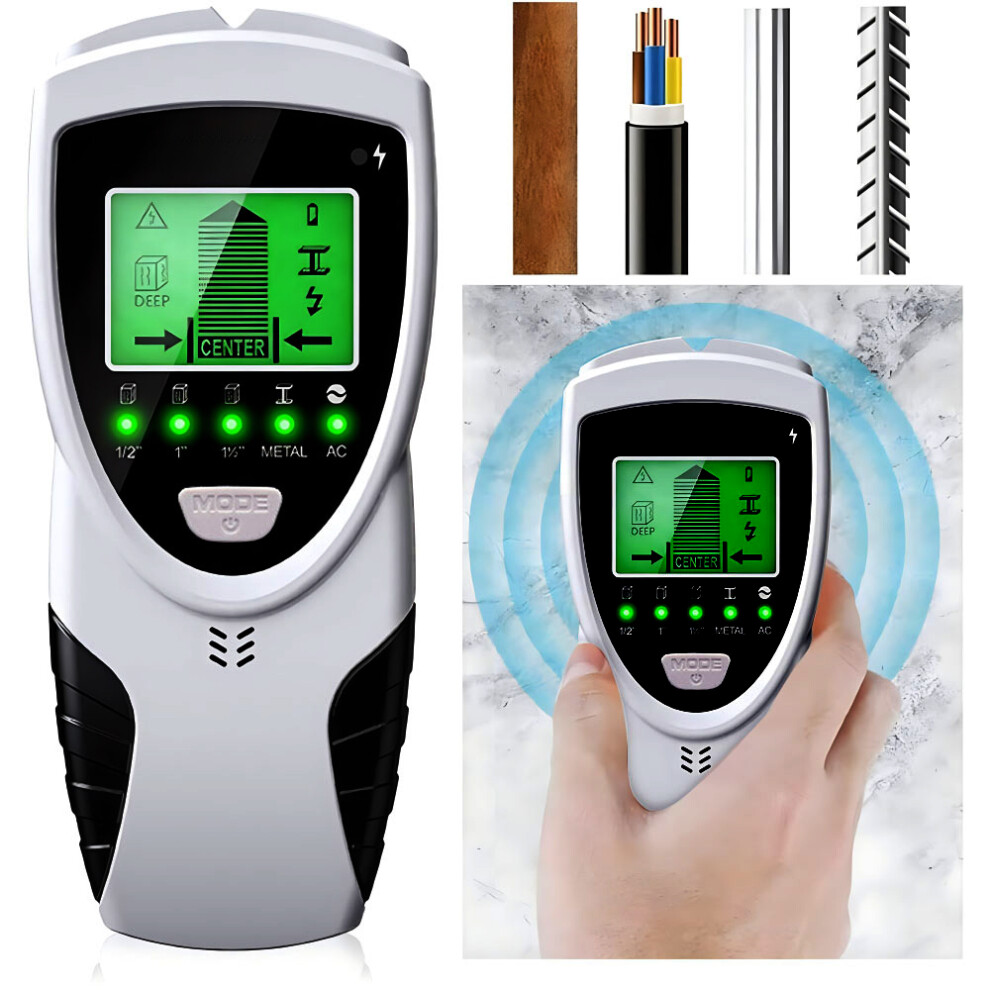Upgraded Wall Scanner For Home & Office Renovations, Stud Finder Detector With Hd Lcd Display & Sound Alerts For Precise Electric Cable Detection, 9173940670259