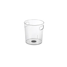 Abfallbehälter, eleganter Eiskübel mit großer Öffnung für transparenten Recyclingbehälter, aus robustem und langlebigem Material, perfekt