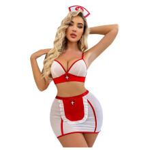 Sexy Underwear for Women Lingerie Temptation Bedroom Cosplay Lingerie Halloween Costume Nurse Roleplay Lingerie Set Attractive Uniforms