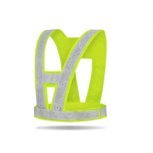 Reflective Vest Construction Reflective Suit Work Wear for Running or Cycling Clothing  Visibility Vest (Charging Style)