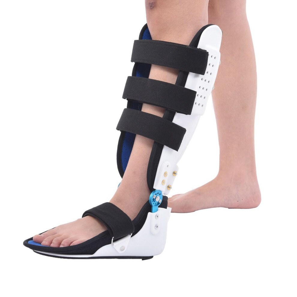Orthosis Leg Brace Support Drop Foot Splint Medical Cast Air Cam Walker Walking Boot Bone Fixation Fracture Right Size L