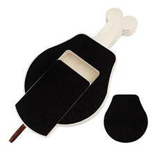 Dog Nail Scratch Board, Bone Shaped Pet Nail Grinding Pad, Comfortable Wooden Scratch Boards for Dogs, 9.84 x 1.18 Inches