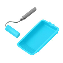 Professional Paint Roller Kit with Tray Painting Supplies for Painting Walls and Vehicles, 2 Pieces