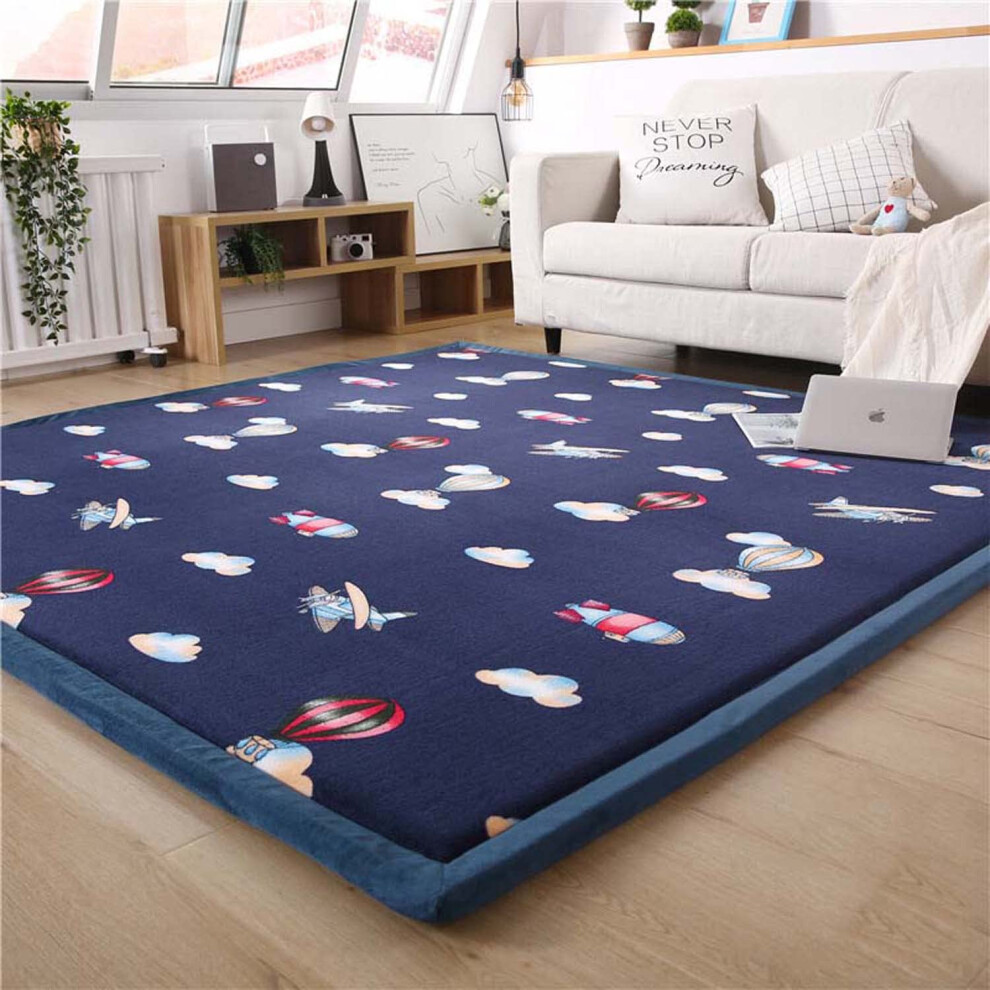 Custom Size Area Rug Large Baby Crawling Mat For Nursery, Living Room, Play Mat, Soft Nonslip Yoga Floor Carpet Coral