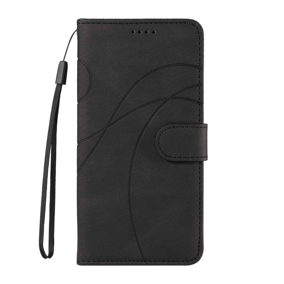 Case For Oppo Reno 11 Pro 5G Wallet With Card Holder Arcuate Leather Folio Magnetic Closure Built In Kickstand Black 9347817067200