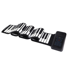 Digital Electric Folding Piano Keyboard 88 Keys Rollup Keyboard Piano with 128 Unique Tones