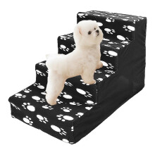 Stairs for Cats 4Step Dog Ladder Bed Flannel Cat Stairs for Kittens Beds Small Animals