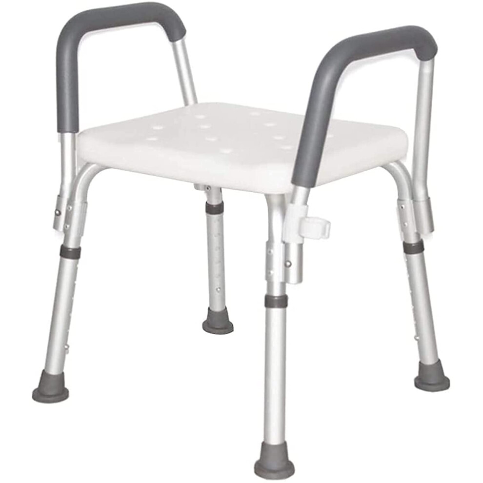 Shower stool, bath chair, height adjustable, lightweight aluminum, load 200 kg, suitable for elderly, S.