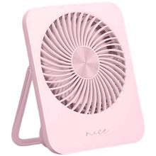 Kleiner Desktop-Lüfter,-Rosa wiederaufladbares Modell
