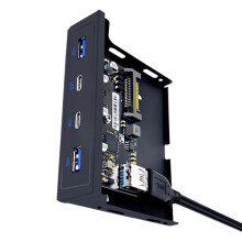 Desktop 20Pin Floppy Bay USB 3.2 Hub mit 60cm Kabel, 2xUSB 3.0 +