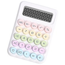 Tragbarer 12-stelliger LCD-Rechner, leicht ablesbarer-Weiß