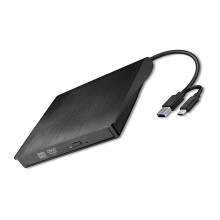 Optisches Laufwerk mit USB 3.0 und Typ C, externer-Schwarz