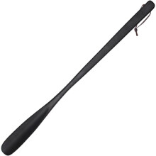 Wooden Shoe Horn with Long Handle, Suitable for Hotel, Home Use, Black 2 Pcs
