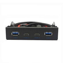 USB3.2 GEN2-Frontplatten-HUB 2xUSB3.2 10 Gbit/s und 2x
