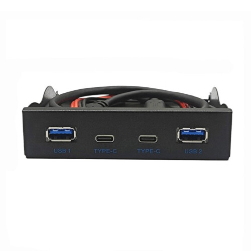 USB3.2 GEN2-Frontplatten-HUB 2xUSB3.2 10 Gbit/s und 2x
