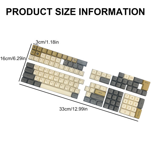 Thai Keycaps XDA Profile PBT Keycap Set for Distinctive-boxed 2
