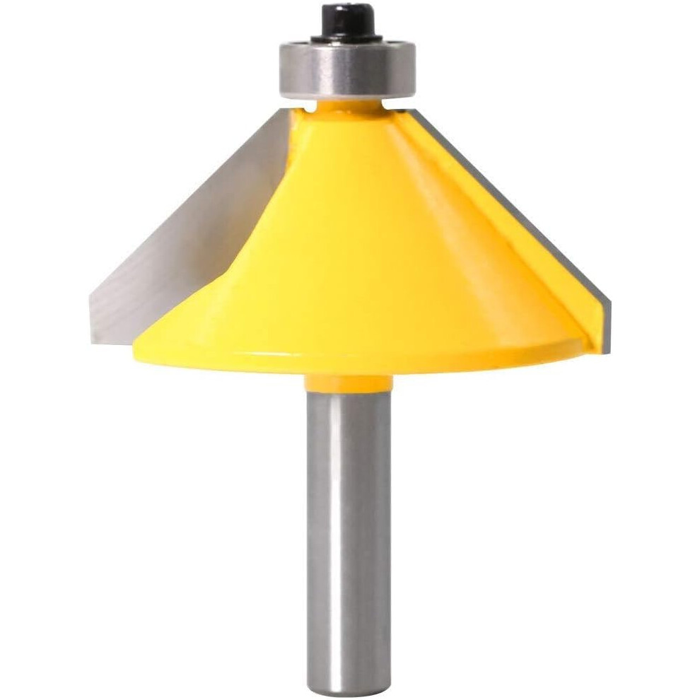 45 Degree Chamfer And Bevel Edge Forming Router Bit 8Mm Shank, Carbide Tipped, Woodworking Milling Cutter Bit 9189345014659