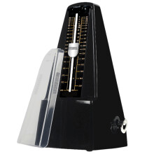 Mechanical Metronome for Piano, Precision Tower Shape, Loud Sound for Violin, Drums, Guitar Black