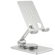 Klappbarer Tablet-Ständer mit Wärmeableitung, einfach zu-Silber