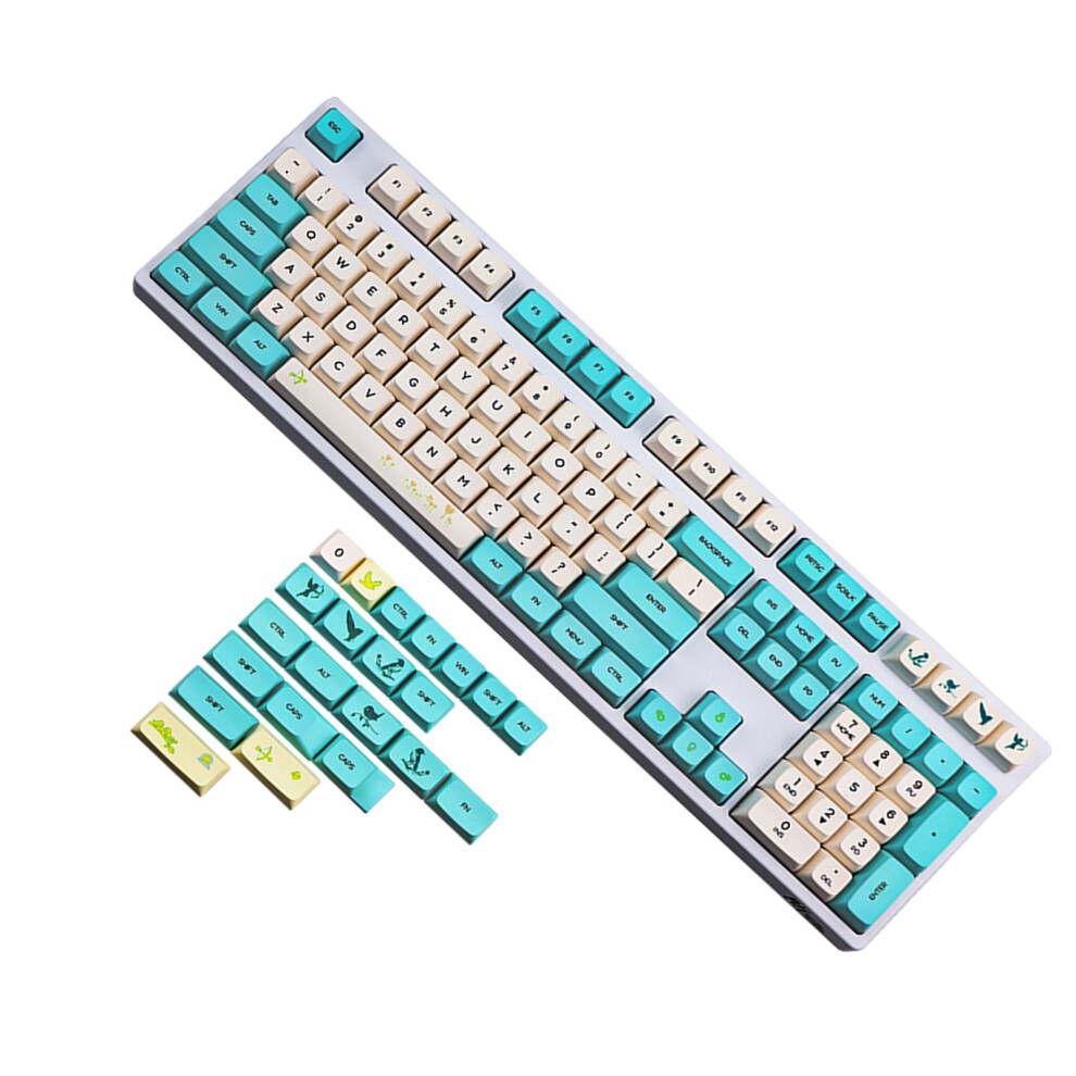 130Key Spring Blooms Xda Profile Keycap Pbt Dye Sublimation 7732000477409