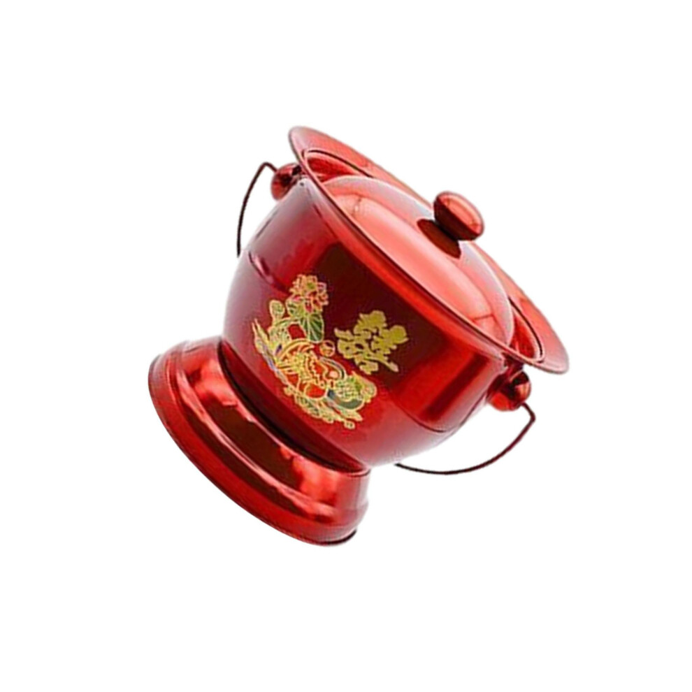 Red (, 25X19x20.5cm) Spittoon Toilet Urinal For Home Travel Sturdy Stainless Steel Easy To