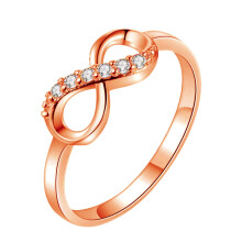 8 Shape Rhinestone Rings for Women Promise Rings for Her Full Zircon Rings Wedding Ring for Women Size 69 Rose Gold 7