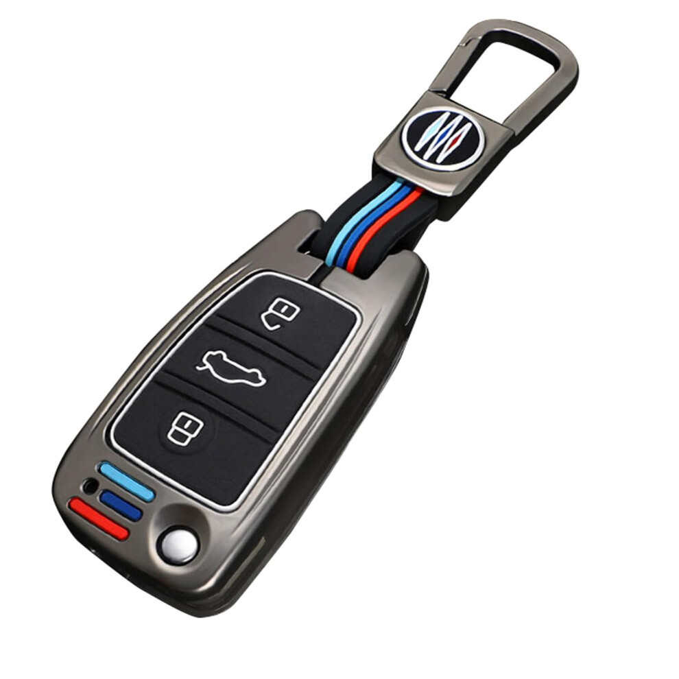 Audi A1 A3 A4 A6 A8 Q2 Q3 Q7 S3 S6 Rs3 Rs6 R8 Tt Tts Key Cover, Silver 9412369072177