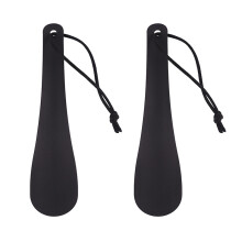 Smooth Surface Shoehorns Ergonomically Curved Design, Easy Grip Handle, Durable Plastic Shoehorns For Men Women, Portable, Back Pain Relief, Convenien