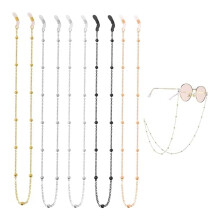 5Pcs Glasses Chain, Beaded Eyeglass Chains, Sunglasses Chain, Lanyard Glasses Strap, Eyewear Chain for Glasses, Women with Anti-Skid Ear Hooks