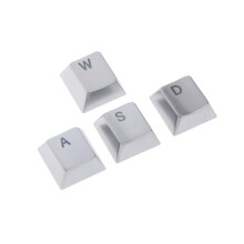 Capuchons de touches en métal gravés légers,- Argent WASD