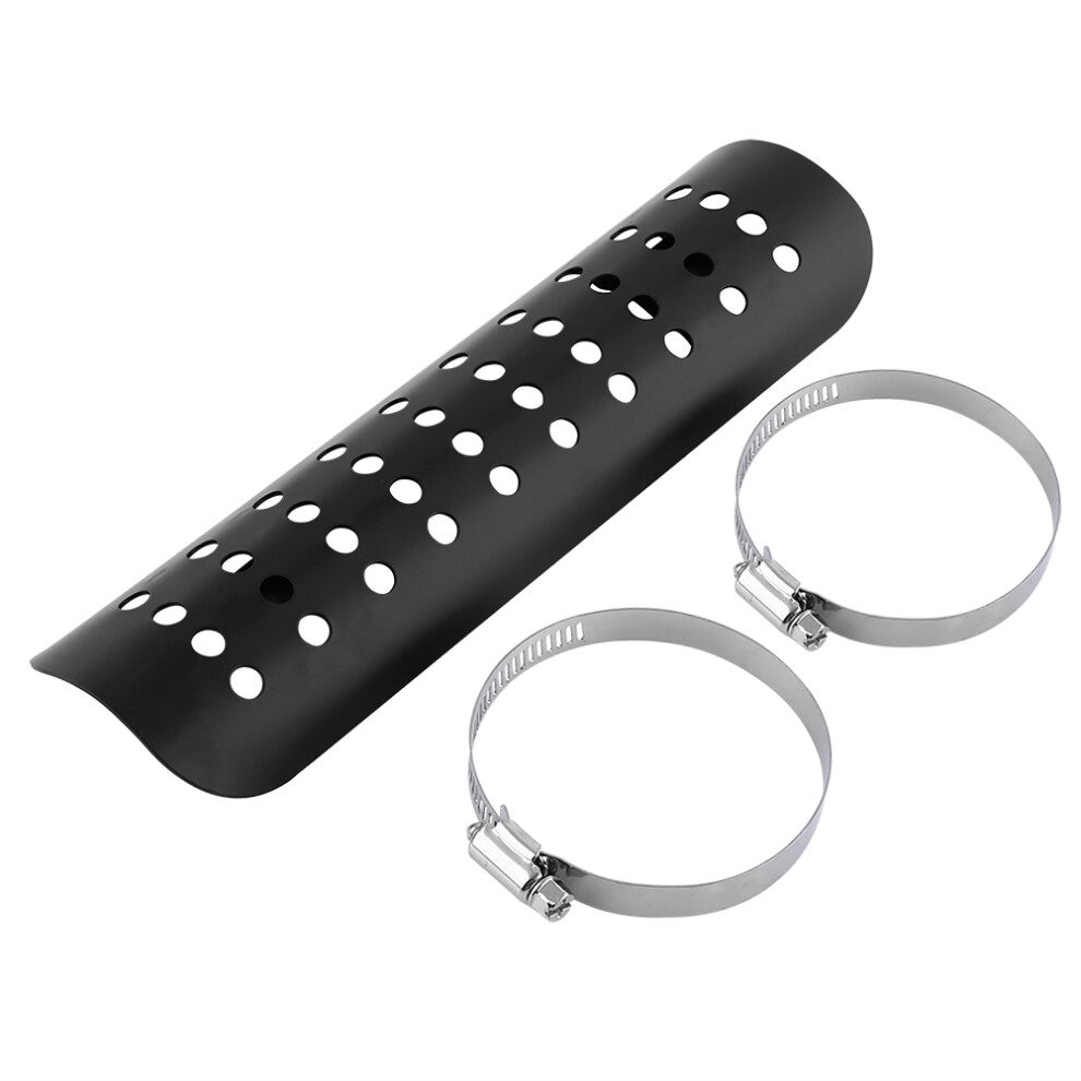 Thermal Insulation Properties Excellent Durability Hole Style Design Motorcycle Heat Shield With Stainless Steel Clamps Scratch Resistance Quick 9190834521671