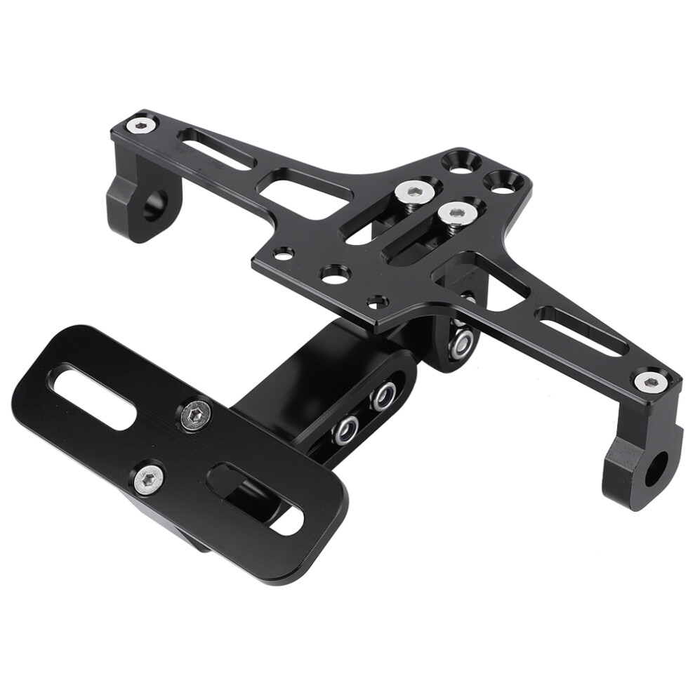 Motorcycle License Plate Holder Mount Uni Fender Eliminator Kit With Led Adj Cnc Aluminum Alloy Corrosion Resistant Uni License Plate Bracket Light 9190834522593