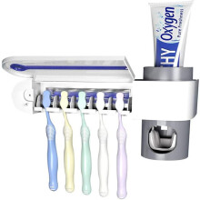 Modern Bath Solutions, Automatic Toothpaste Squeezer With Wall Mounted Toothbrush Holders, Self Adhesive Healthy Dustproof Storage For Your Bathroom