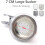 Suction Cup Bracket for Smooth Surfaces, Wall Mounted Adjustable Shower Head Holder with Removable Handheld Showerhead, Universal Movable Seat Easy In 5