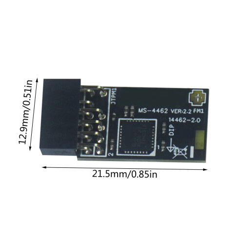 TPM 9672-kaart, 12-pins TPM 2.0-module LPC-interface Sterke 2