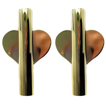Gold Wall Decor For Living Room, Space Saving Decoration Wall-Mounted Flower Tubes For Dried Flower Display In Minimalist Vase Style, Suitable For Kit