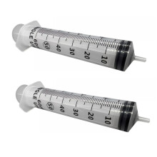 Steriele wegwerpspuit voor de gezondheidszorg, 60 ml Luer Lock-spuit, medische kwaliteit, lekvrij ontwerp, niet-giftige, stevige kunststof