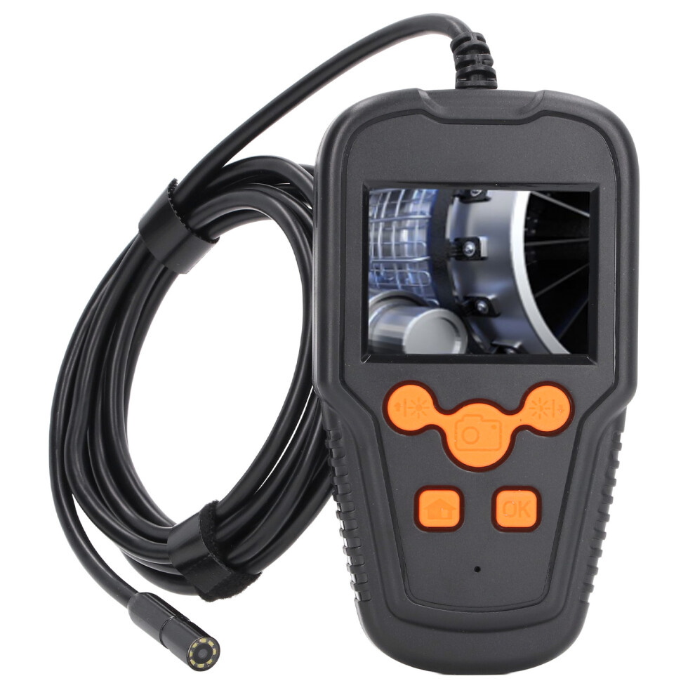 Inspection Genius: Endoscope Camera With Adjustable Led Lights, Semi-Rigid Cable, For Automotive Pipeline Industrial Home Appliance Repair, 2.4 Inch 9448196535097