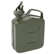 Reliable Liquid Transport Canister, Prevent Oil Leakage Metal Pouring Spout Flexible Rubber Extension, Sealed Cap Safety Locking Pin, UN Approved