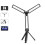 Portable Illumination Work Light, Multiple Strong Wick Foldable Rechargeable Work Light with Power Display and USB Charging System, Multifunctional 5