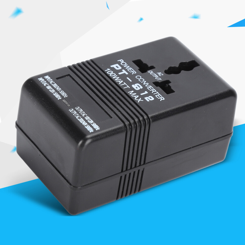 Voltage Converter For Travel, Step-Up & Down Two-Way Conversion Universal Outlet Voltage Transformer Compact Design Quiet Operation Portable Device 9128293343442