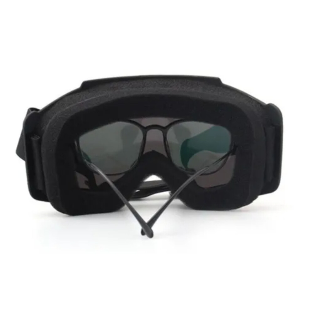 Riding Goggles For Motorcycles, Detachable Face Mask Uv400 Protection Windproof Dustproof Impact Resistant Lens, Breathable Design Adjustable Strap 9358999879529